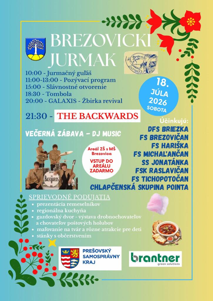 plagát s&nbsp;pozvánkou na&nbsp;Brezovicki jurmak